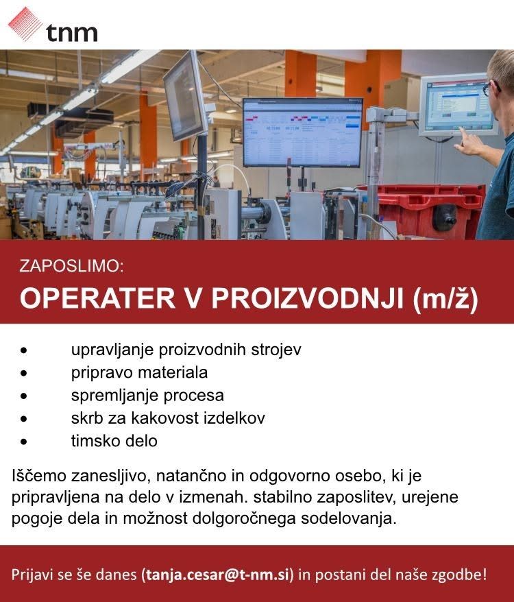 Širimo našo proizvodno ekipo!